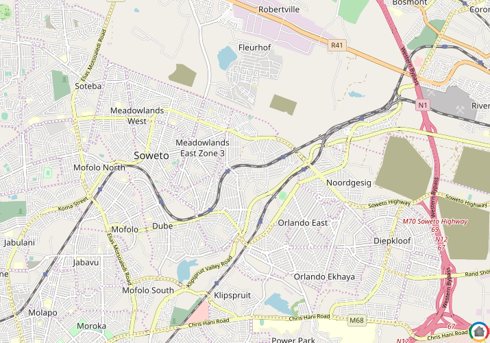 Map location of Orlando
